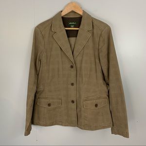 Eddie Bauer Blazer Jacket Coat Suit Sports Brown 14